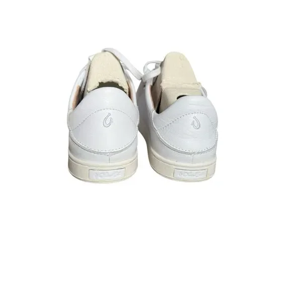 OluKai Women's Pehuea Li Ili Leather Sneaker Shoes Size 9 $120 in White - Picture 3 of 7